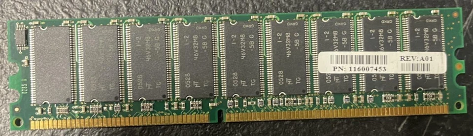 Samsung M381L6423ETM-CA2 512MB DDR PC2100 CL2 ECC Memory Module pn: 116007453 - Image 2 of 2