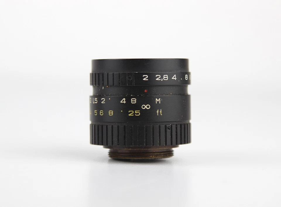 Soviet VEGA-73 lomo 2/20mm USSR Openar Tevidon Movie lens M25 C-mount - Image 3 of 4