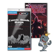 BCW Current/Modern Thick Comic Bags 100ct Pack FREE SHIP