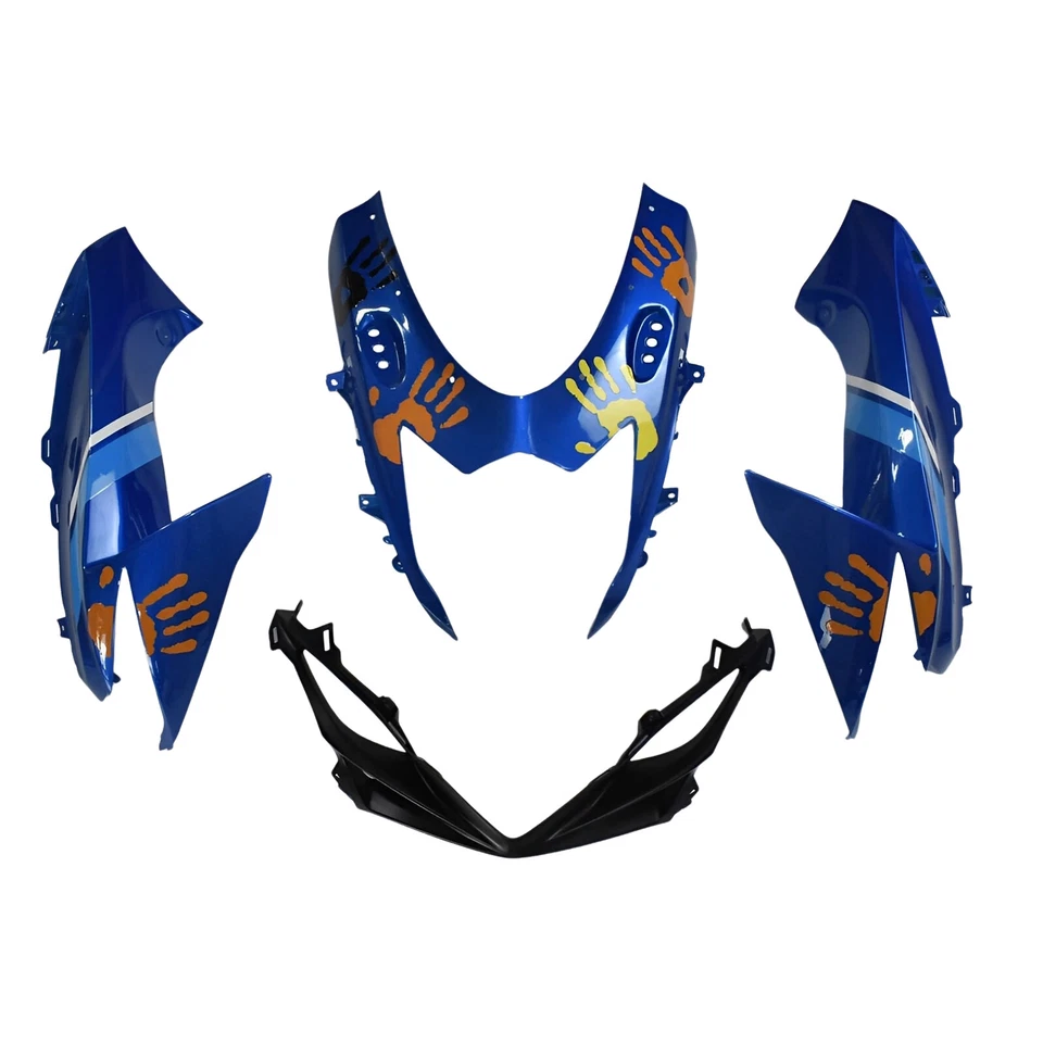 Kit de carenado ABS para Suzuki GSXR600 GSXR750 2011-2023 K11 kit de carrocería azul negro Foto 4 de 4
