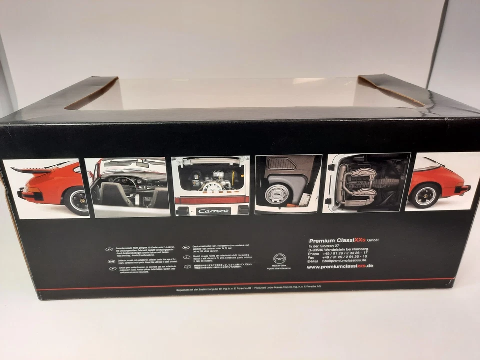 Premium Classixxs Porsche 911 Carrera 3.2 Coupe red 1984 1/12 5303 - Immagine 4 di 4