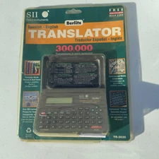 Berlitz Seiko Instruments SII Spanish - English Translator TR-2020 Vintage NEW