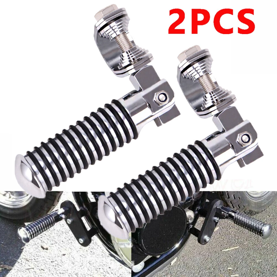1" 1-1/4" U Abrazadera Motor Barra Protectora Clavija Pie de Choque Para Harley Yamaha V Star 1300 Foto 4 de 4