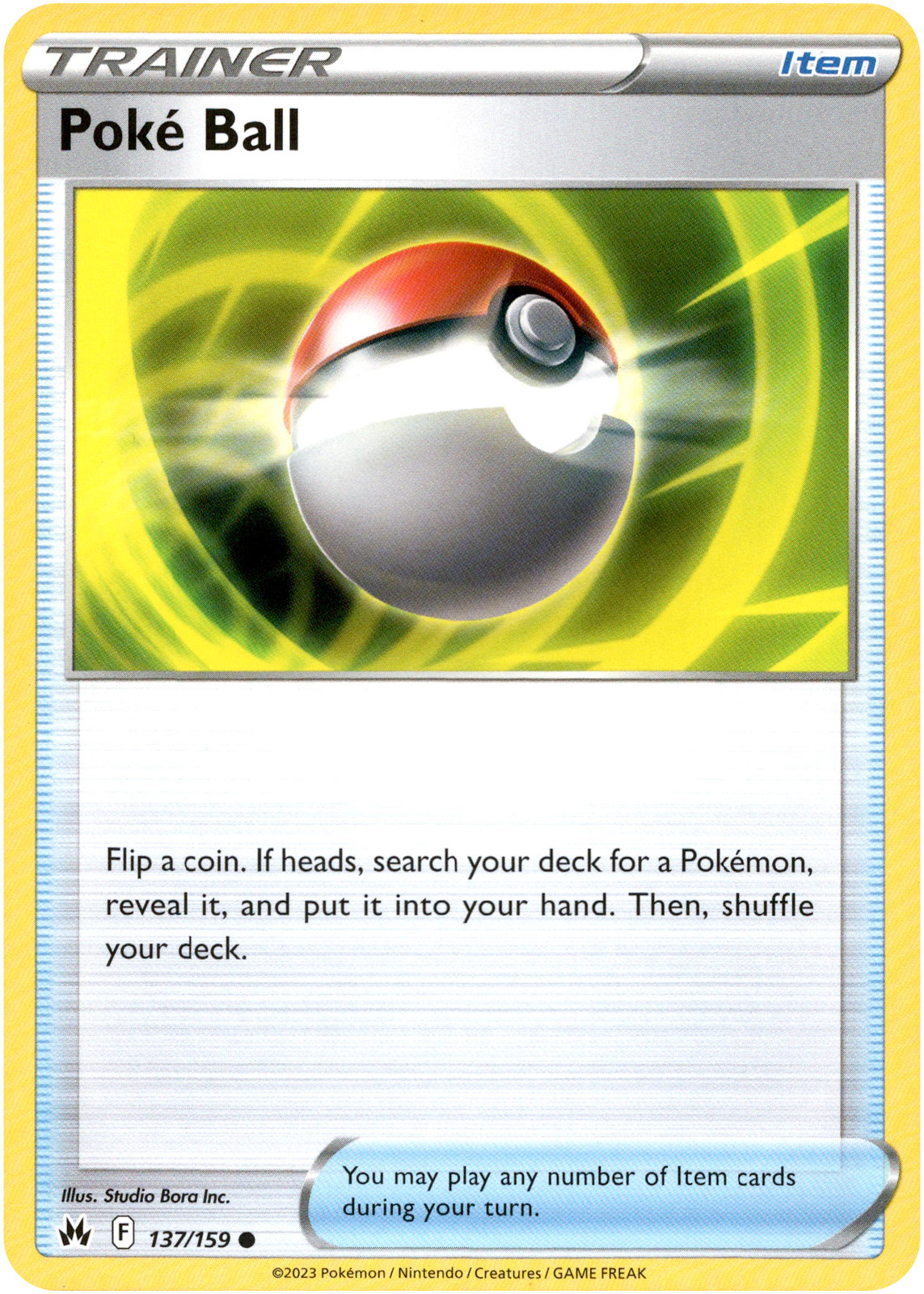 Poke Ball - 137/159 - Crown Zenith