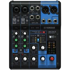 Yamaha MG06X 6-Channel Compact SPX Phantom Power Built-In Digital Effects Mixer