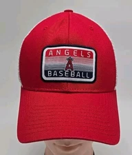 Fan Favorite MLB Los Angeles Angels Adjustable Cap Hat Red Mesh Snapback 