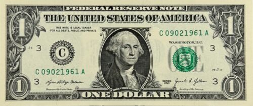 September 2nd, 1961 Birthday Anniversary Fancy Serial Number Uncirculated Dollar - Picture 2 of 3