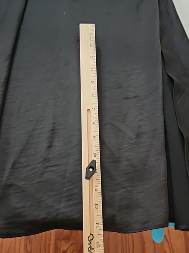 House of Harlow 1960 Satin Slip Maxi Black Dress Sz Medium - Picture 12 of 12