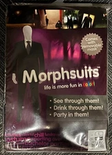 Morphsuits Adult Halloween Slenderman Costume - Size L (Height 5'11" or Above)