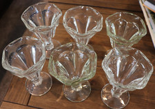 Ice Cream Parlor Sundae Glasses Clear Footed ...