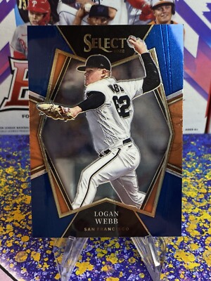 2022 Panini Select Retail Blue Premier Level #141 Logan Webb (Giants)