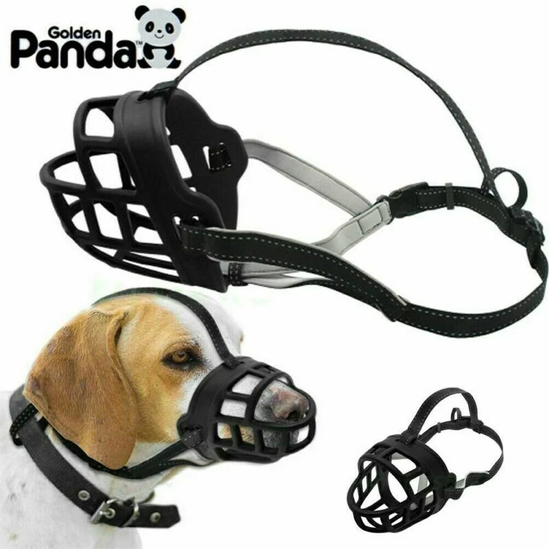 Adjustable Dog No Bite Silicone Basket Muzzle Cage Mouth Mesh Cover for 6 Sizes - Image 3 of 4