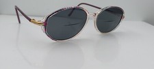 Vintage Silhouette 1875 Purple Translucent Oval Sunglasses Austria FRAMES ONLY