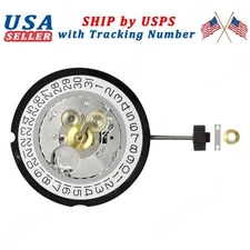 4 Hands Genuine Ronda 515 24 Hour GMT Watch Movement Swiss Parts Date @ 3