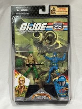 Hasbro 2007 G.I. Joe RAH 25th Anniversary Comic Pack Duke & Cobra Commander NEW