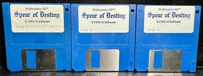 Wolfenstein 3D: Spear of Destiny PC Floppy Disk Set   1992 id Software
