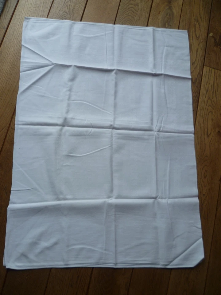 weiß farbende Tischdecke, Leinentischdecke mit Muster, 93 x 138cm