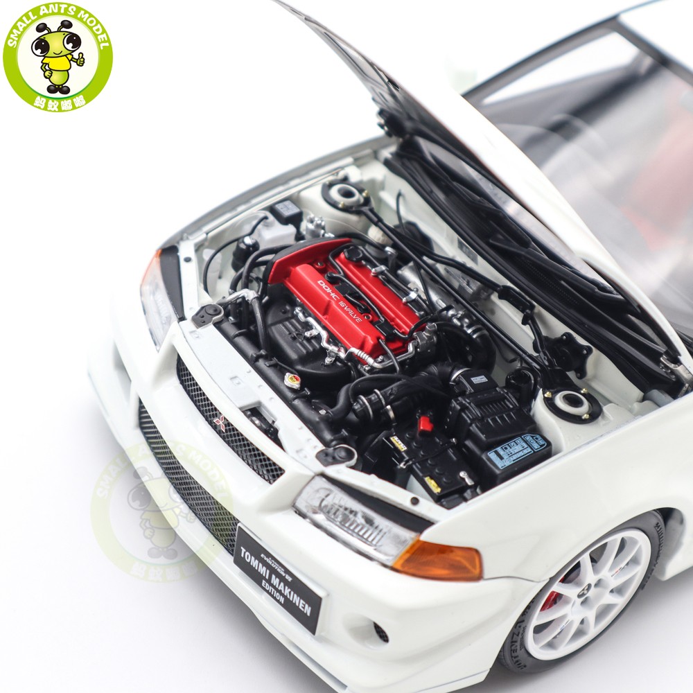 1/18 MOTORHELIX Mitsubishi Lancer EVO VI GSR T.M.E. White Diecast