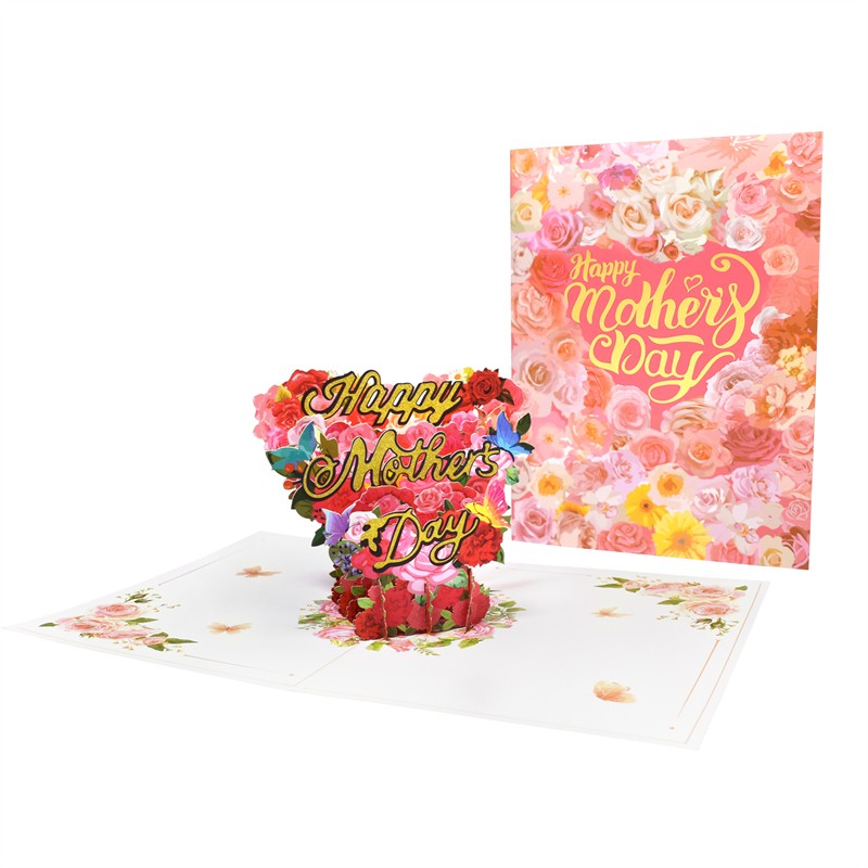 Floral Heart 3D Pop Up Mother’s Day Card