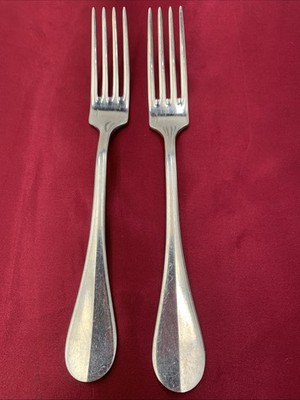 2 Guy Degrenne Beau Manoir Blois Dinner Fork 8.25'' Stainless France Replacement