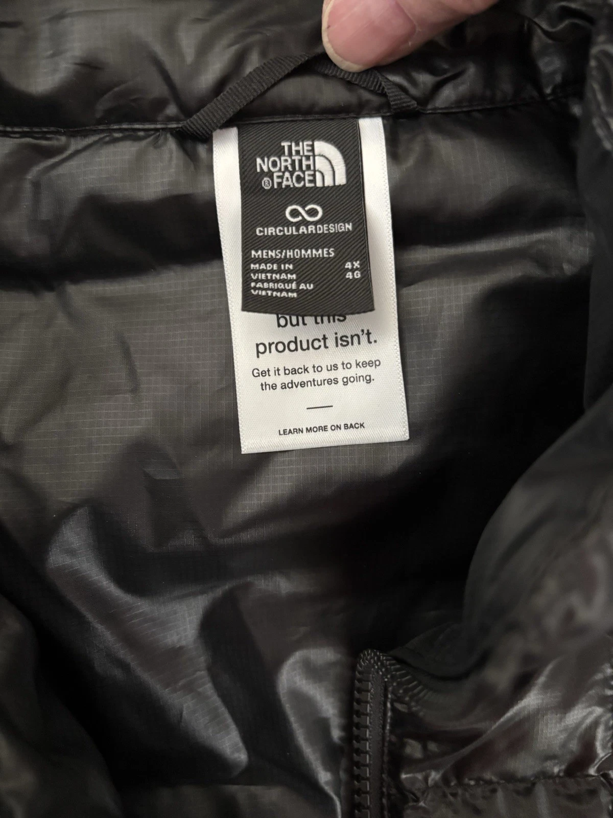 The North Face Men’s Big & Tall Thermoball Quilted Jacket TNF Black 4X NWT $200 - product detail image 11
