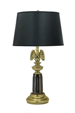 Used Stiffel TL-6371-6103-BB 1 Light American Eagle Table Lamp-30 Inches Tall