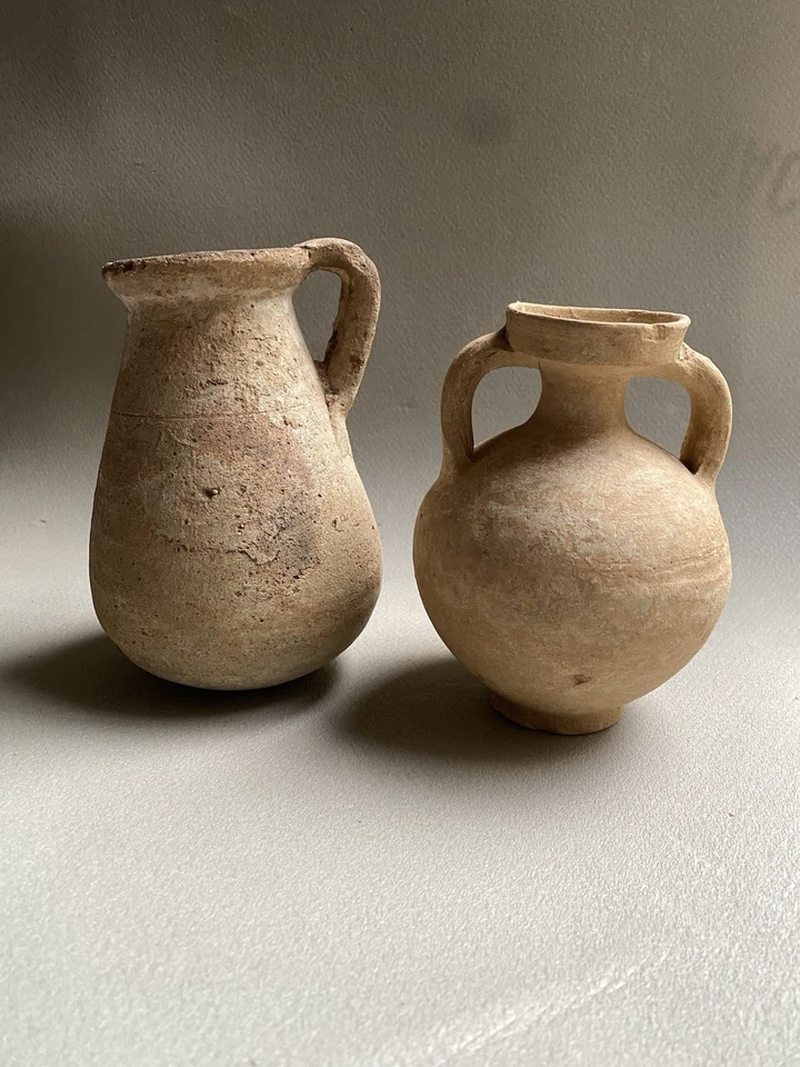 Lot Amphore romaine Antique Et Vase Pichet Céramique Terre Cuite - Photo 1/4