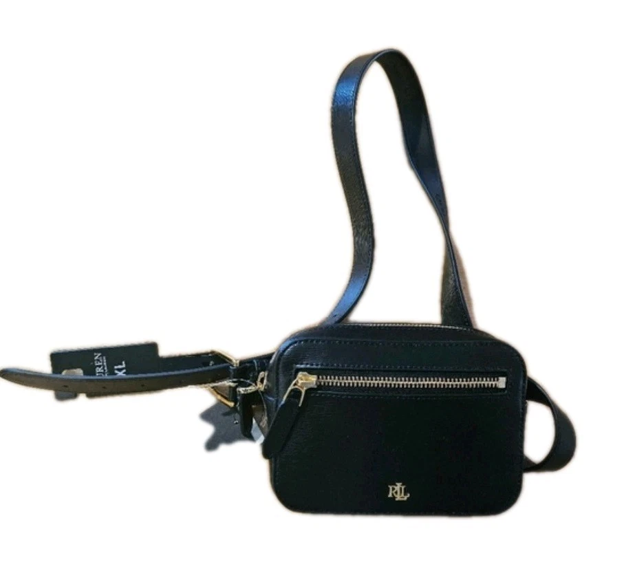 Ralph Lauren- Women’s Black Belt Bag Sleek Adjustable Design - XL (38”) Lauren Ralph Lauren Marcy Leather Belt Bag | Dillard main image 3