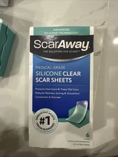 ScarAway Medical-Grade Clear Silicone Scar Sheets 6 Sheets