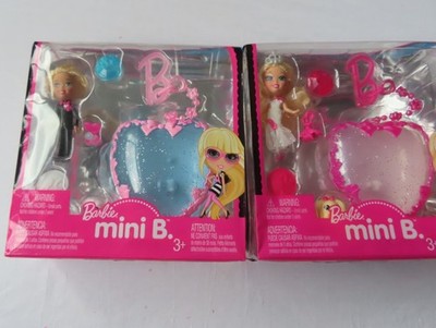 Barbie Mini B n13 & n 14 Braut & Bräutigam kleine Puppen mit Zubehör von Mattel