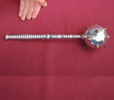 Old Nickel Desktop Souvenir Ukrainian Cossack MACE Handmade USSR Dedication