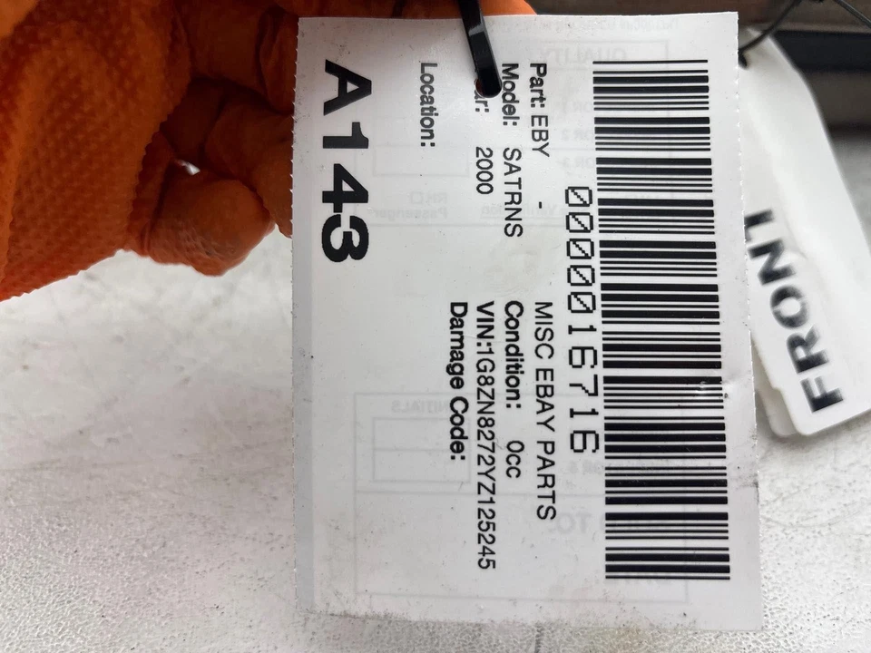 00-02 Saturn Sw2 Front Driver Side Upper Seat Cushion Oem - Image 4 of 4