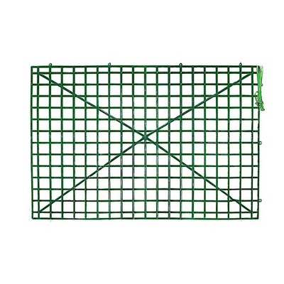 10 Dark Green 24'' x 16'' Plastic Mesh Grid Frames DIY Flower Wall Panels Party