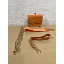 Steve Madden Orange Mini Crossbody Bag Gold Chain Wristlet NWOT