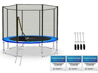 LS-T305-PA10 (BA) LifeStyle ProAktiv Garten- Trampolin 305cm - 10ft - Geprüft
