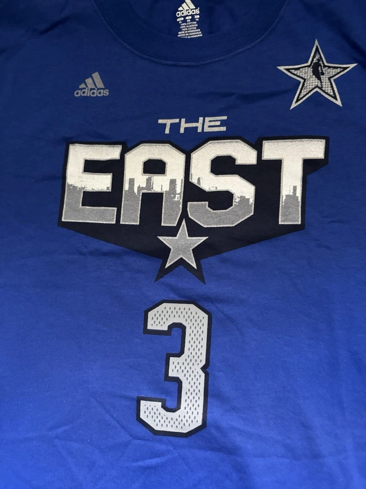 NUEVA Camiseta Adidas NBA 2011 All Star Game Los Angeles Dwayne Wade 3 Miami Heat XL Foto 2 de 4