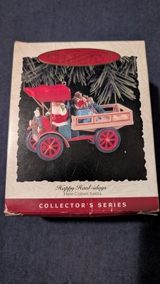 Hallmark Keepsake Happy Haul-idays 1993 Here Comes Santa Truck Ornament w/ Box