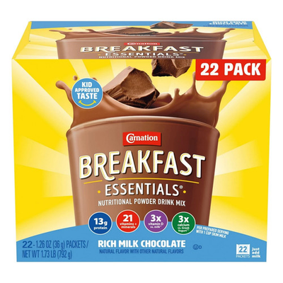 #ad #ad Carnation Instant Breakfast Powder Drink Mix Rich Milk Chocolate Box of 22.. $6.37