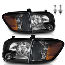 Pair Headlights For 2005-2006 Toyota Tundra 2005-2007 Sequoia Headlamps Wbulbs