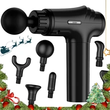 Deep Tissue Massage Gun Percussion 30 Speed 6 Heads Muscle Pain Relief Relax