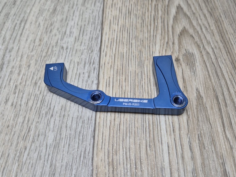 UBERBIKE CNC Rear Post PM To IS 203MM Disc Brake Caliper Mount Adaptor Blue MTB