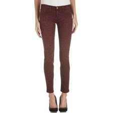Current/Elliott Women's Ankle Skinny Jean, Fig/Leopard, 27