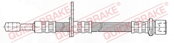 Quick Brake 58.980 Bremsschlauch 496 Mm FüR Subaru-image
