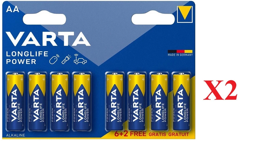 Varta LR6 piles X2 paquets - NEUF !! - Photo 1/1