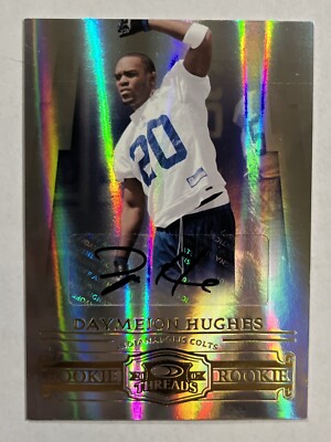 2007 Donruss Threads /250 Daymeion Hughes Autograph Rookie! Colts! Chargers!