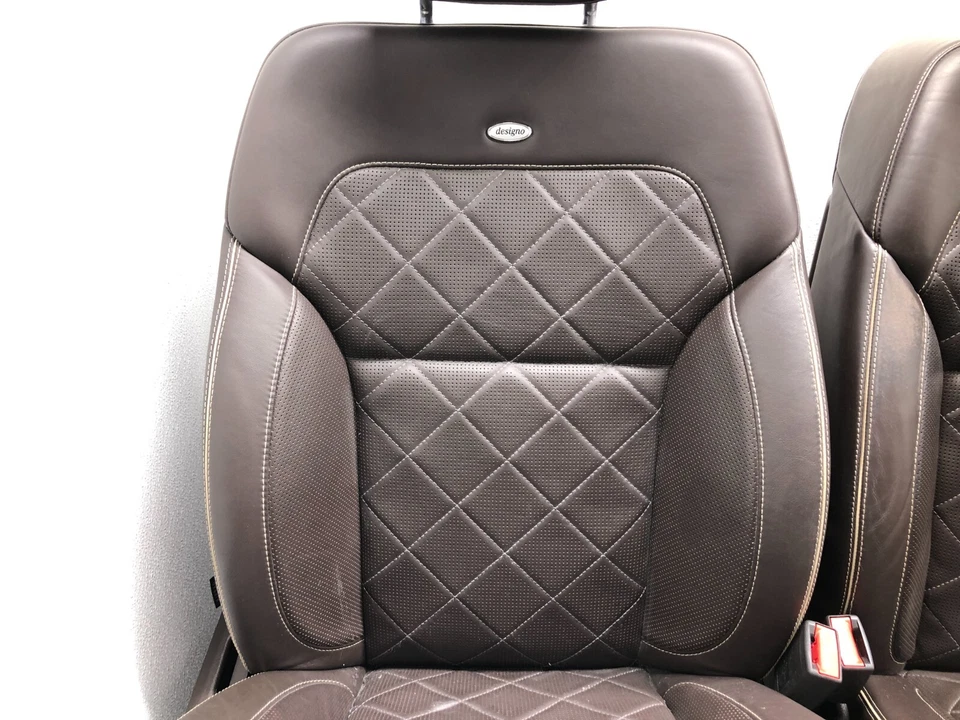 2016-2019 MERCEDES W166 GLE GLE350 GLE400 DESIGNO 棕色皮革座椅套装 原始设备制造商。 — 第 4/4 张图片