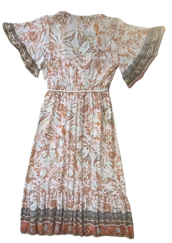 Maxi Dress Womens Lg Cottagecore Floral Feminine Fairy Hippie Bohostyle Anany - Picture 2 of 24