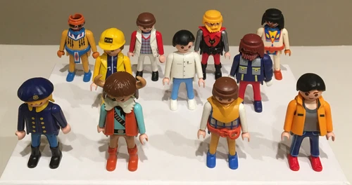 Playmobil Geobra Figures People Lot of 11 1992 '93 VIKING INDIAN ACTION VINTAGE
