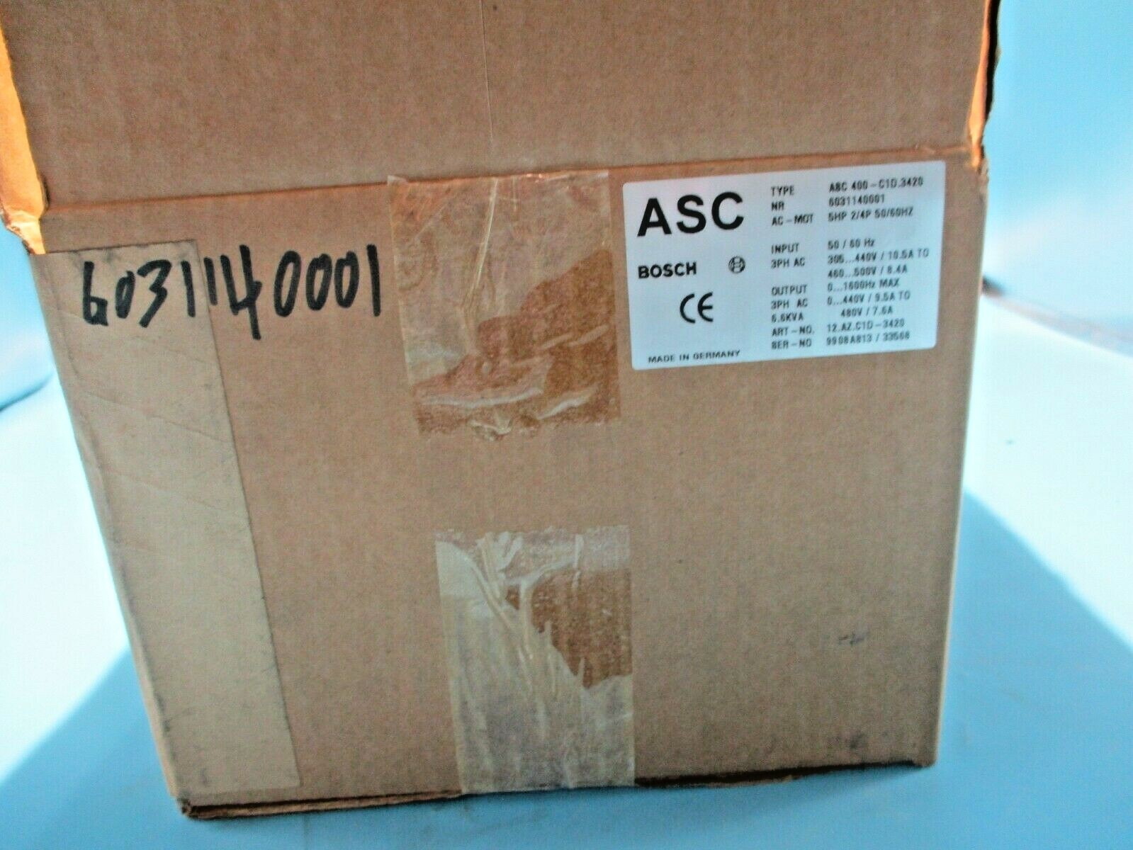NEW BOSCH ASC400-C1D.3420 ASC AC ADJUSTABLE FREQUENCY INVERTER 5HP