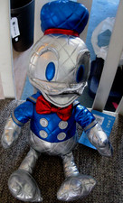 Disney Silver Metallic Plush Donald Duck 85th Anniversary 15" NWT